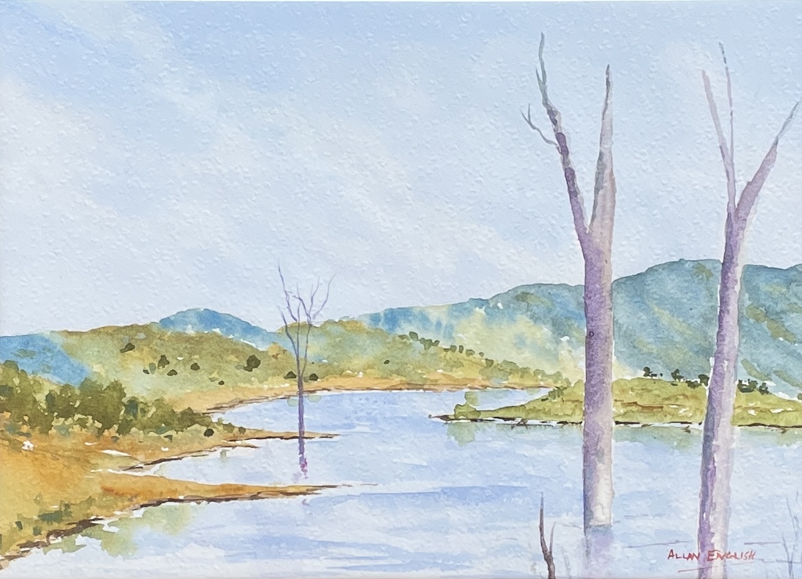 "TOWARDS HAZELDEAN" ~ Original Watercolour Painting by Allan English