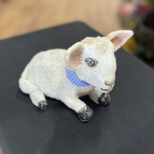 "LAMB WITH RIBBON" ~ Handmade Pottery by Jenny Shergold