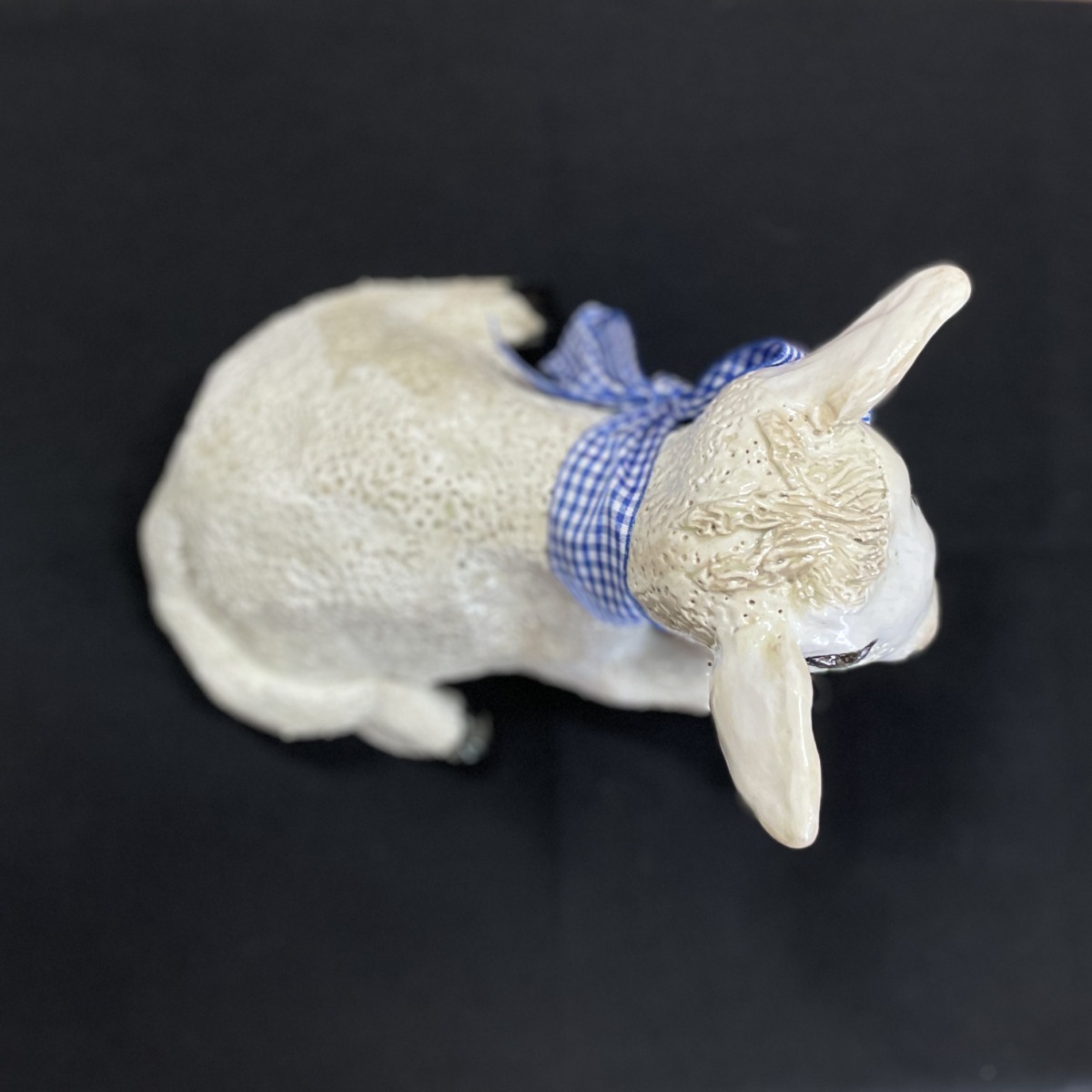 "LAMB WITH RIBBON" ~ Handmade Pottery by Jenny Shergold - Image 3