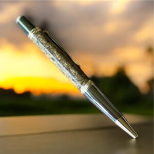 ACRYLIC & 24 CARAT GOLD DUST PEN" ~ Hand Crafted Ball Point by Stephen Youngberry