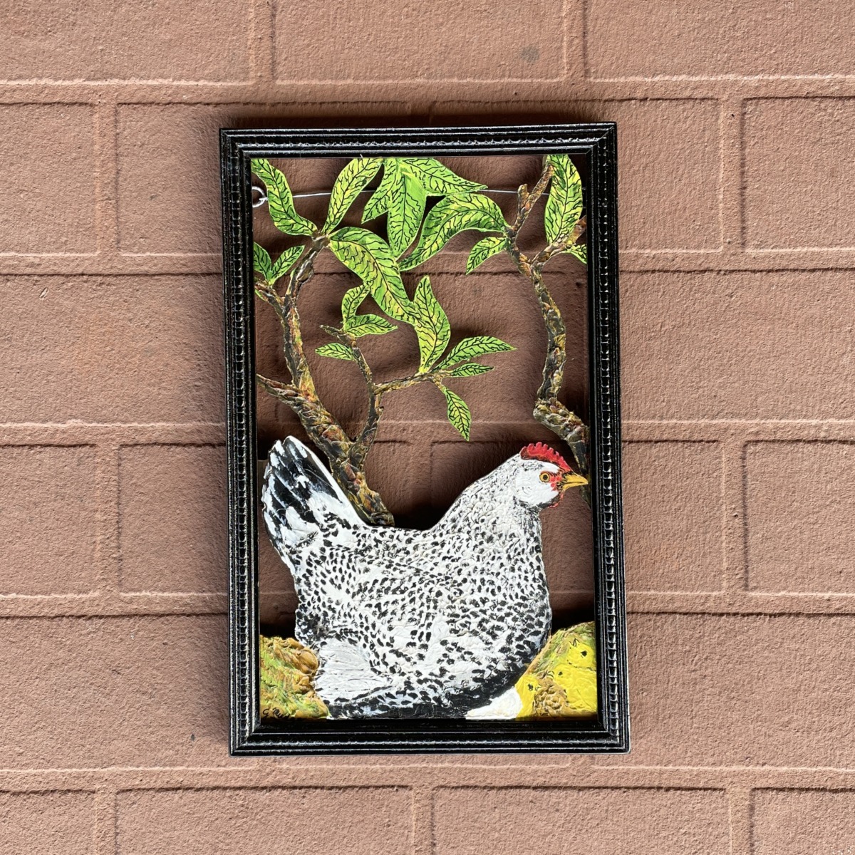"SPECKLED CHOOK" ~ Original Acrylic Painting by Garry Mudge - Image 3