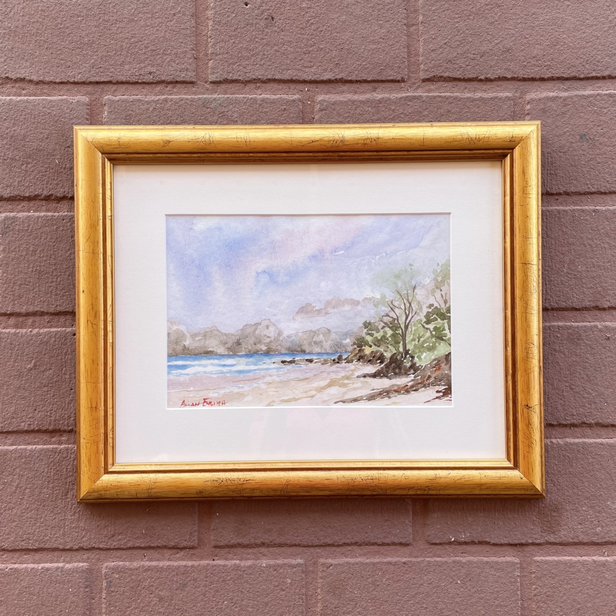 "DIGGERS BEACH" ~ Original Watercolour Painting by Allan English - Image 5