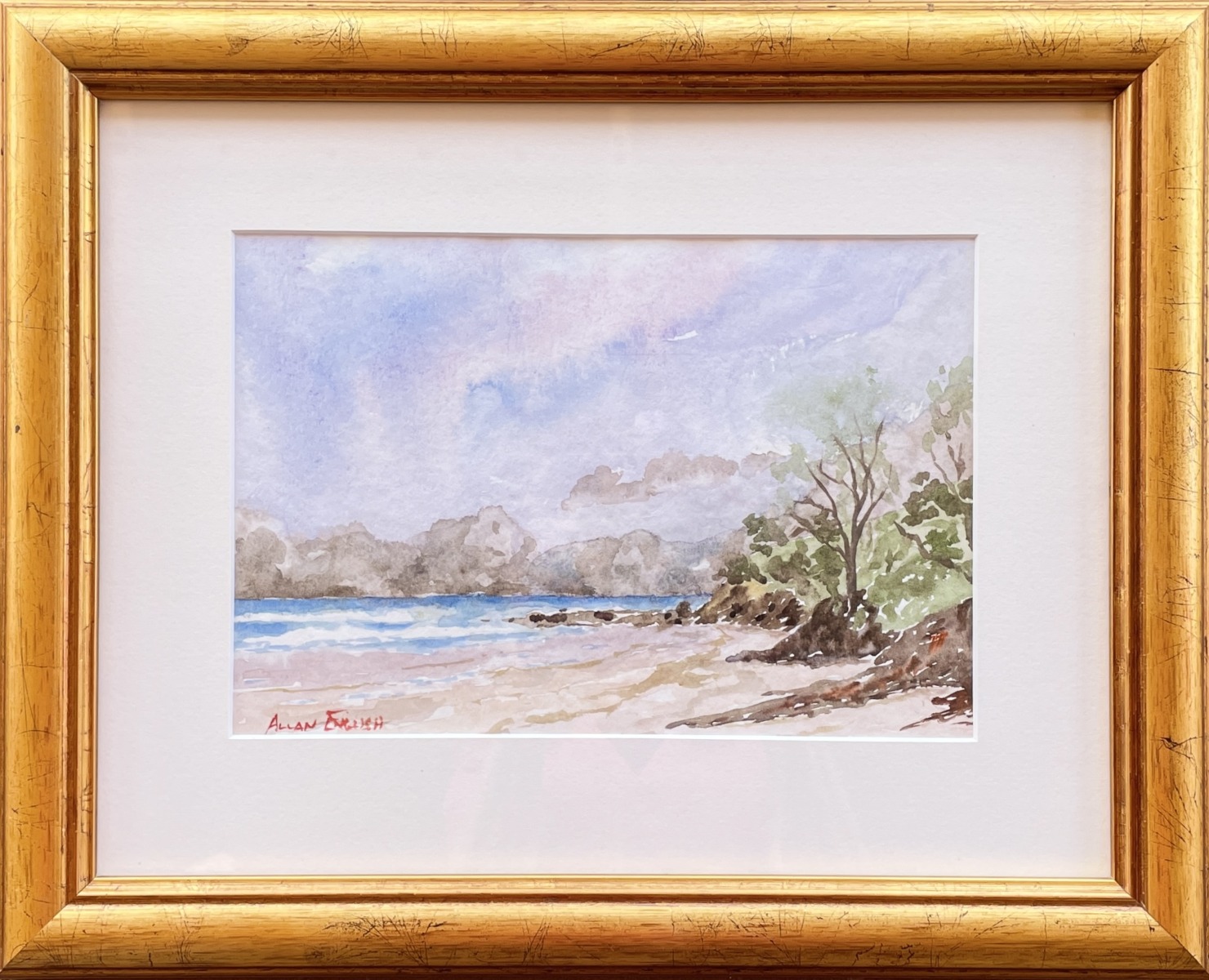 "DIGGERS BEACH" ~ Original Watercolour Painting by Allan English - Image 3