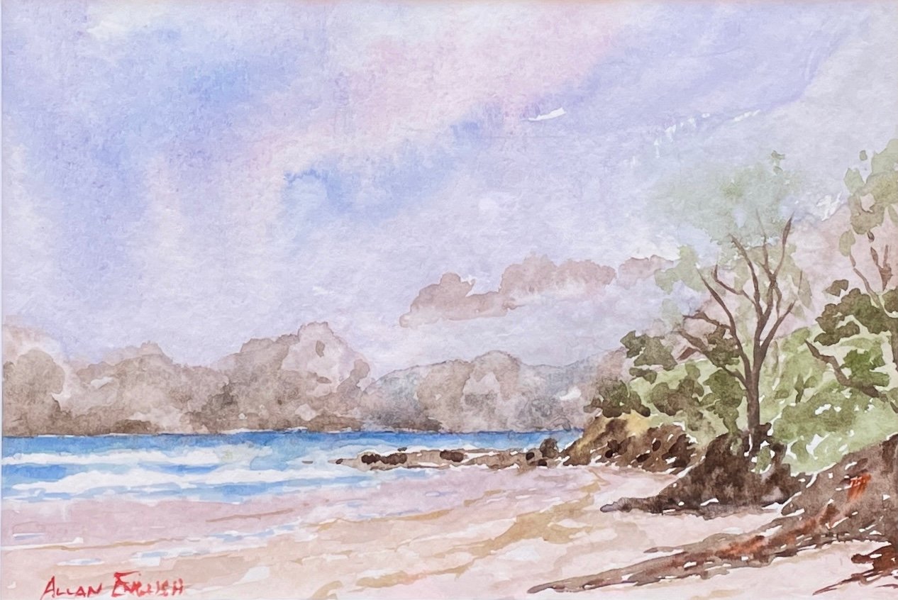 "DIGGERS BEACH" ~ Original Watercolour Painting by Allan English - Image 2