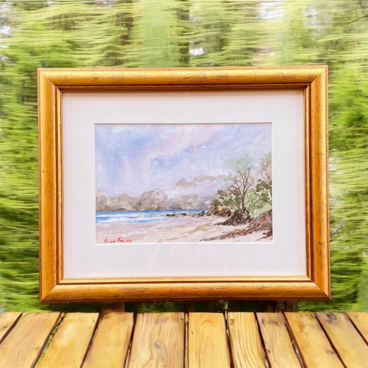 "DIGGERS BEACH" ~ Original Watercolour Painting by Allan English - Image 4