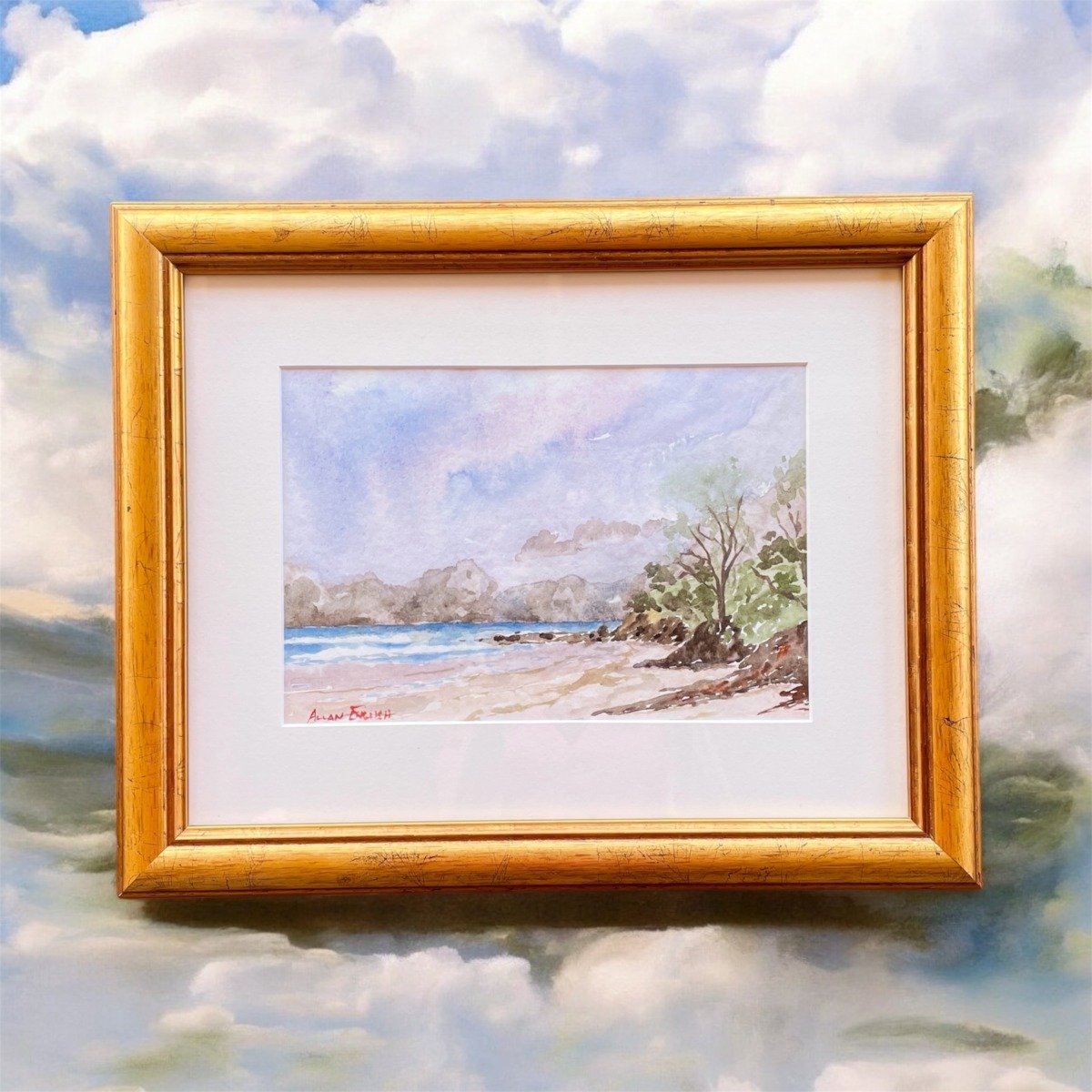 "DIGGERS BEACH" ~ Original Watercolour Painting by Allan English