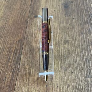"RED GUM BURL PEN" ~ Turned Timber by Stephen Youngberry