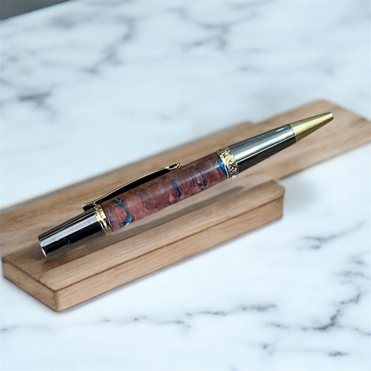 "RED GUM BURL PEN" ~ Turned Timber by Stephen Youngberry - Image 4