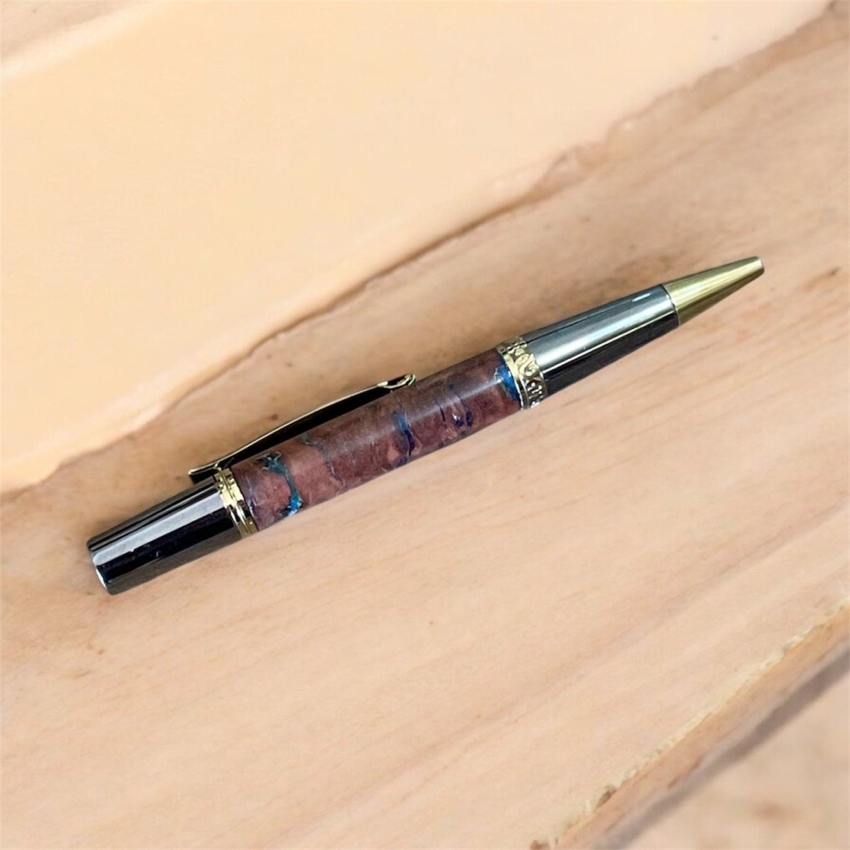 "RED GUM BURL PEN" ~ Turned Timber by Stephen Youngberry - Image 3