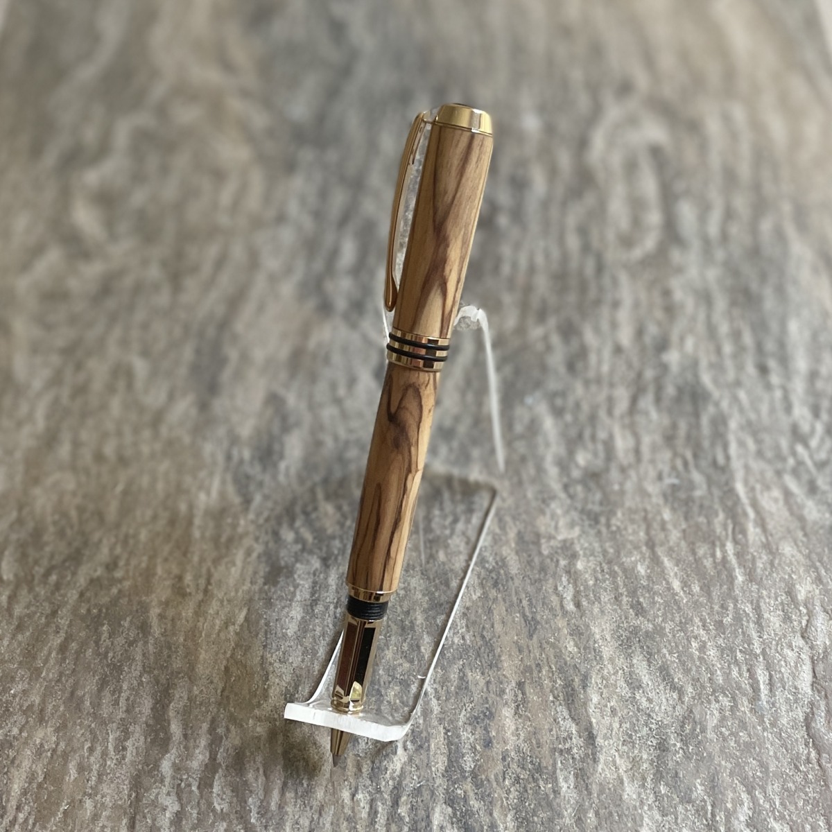 "TURNED TIMBER PEN" ~ in Bethlehem Olive Wood by Murray Broomhill - Image 5