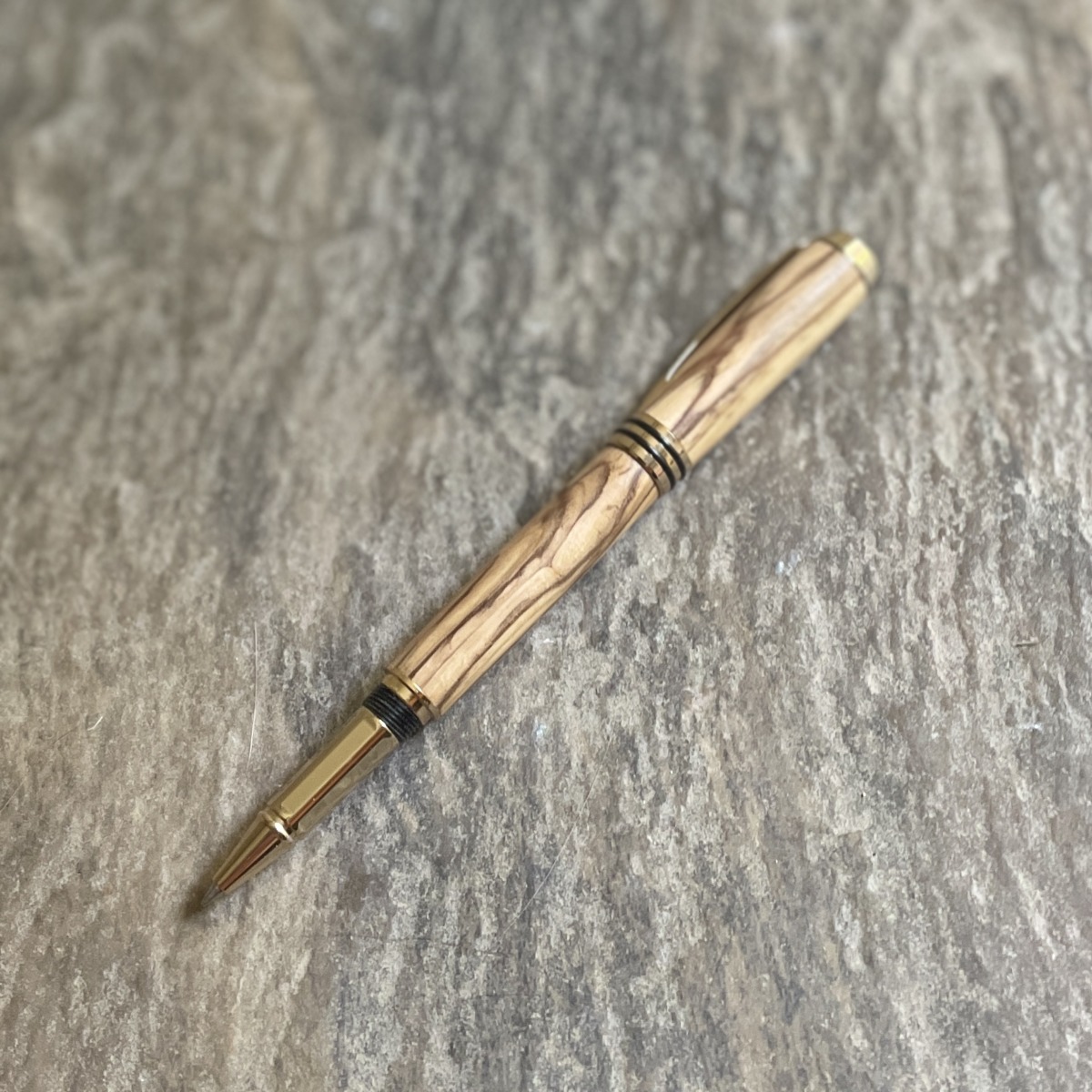 "TURNED TIMBER PEN" ~ in Bethlehem Olive Wood by Murray Broomhill - Image 4
