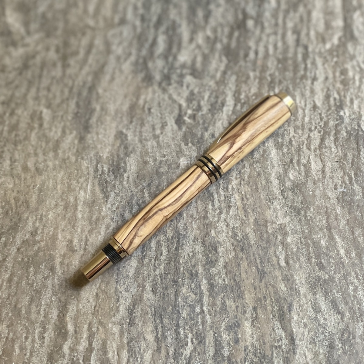 "TURNED TIMBER PEN" ~ in Bethlehem Olive Wood by Murray Broomhill - Image 3