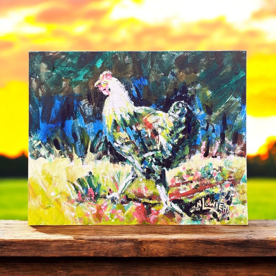 "SUNNY" ~ Original Acrylic Painting by Noela Lowien
