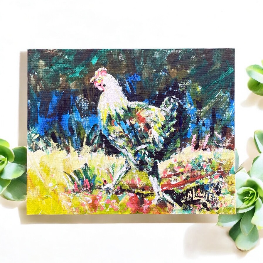 "SUNNY" ~ Original Acrylic Painting by Noela Lowien - Image 2