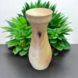 Solid Hand Turned Vase in Silky Oak
