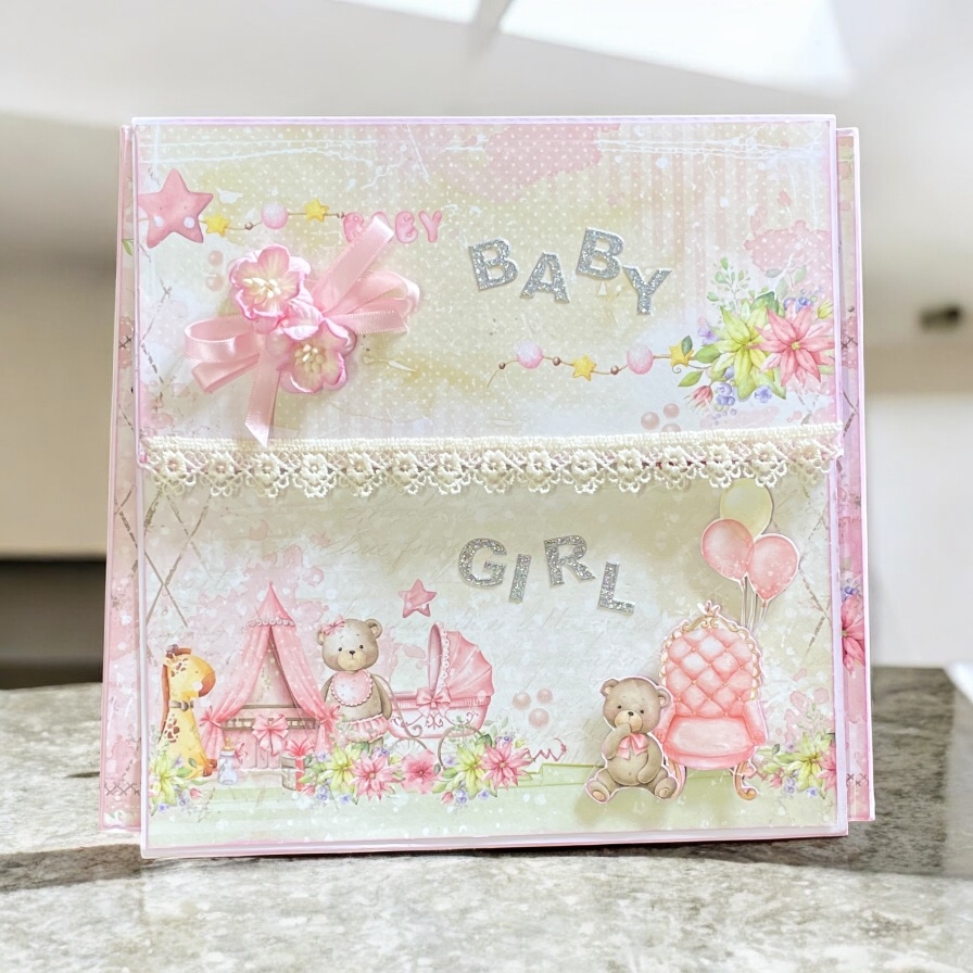"BABY GIRL" ~ Scrapbooked Photo Album by Janet O'Connor - Image 2