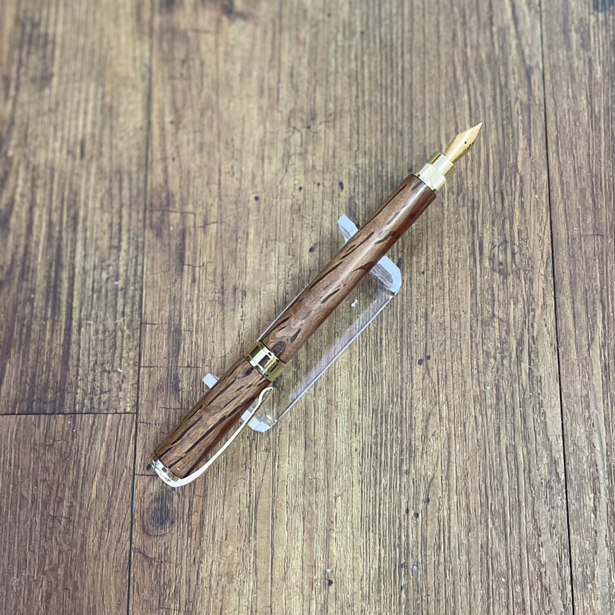"HAIRY OAK FOUNTAIN PEN" ~ Turned Timber by Stephen Youngberry - Image 4
