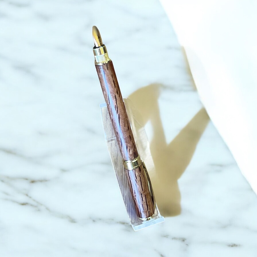 "HAIRY OAK FOUNTAIN PEN" ~ Turned Timber by Stephen Youngberry - Image 2