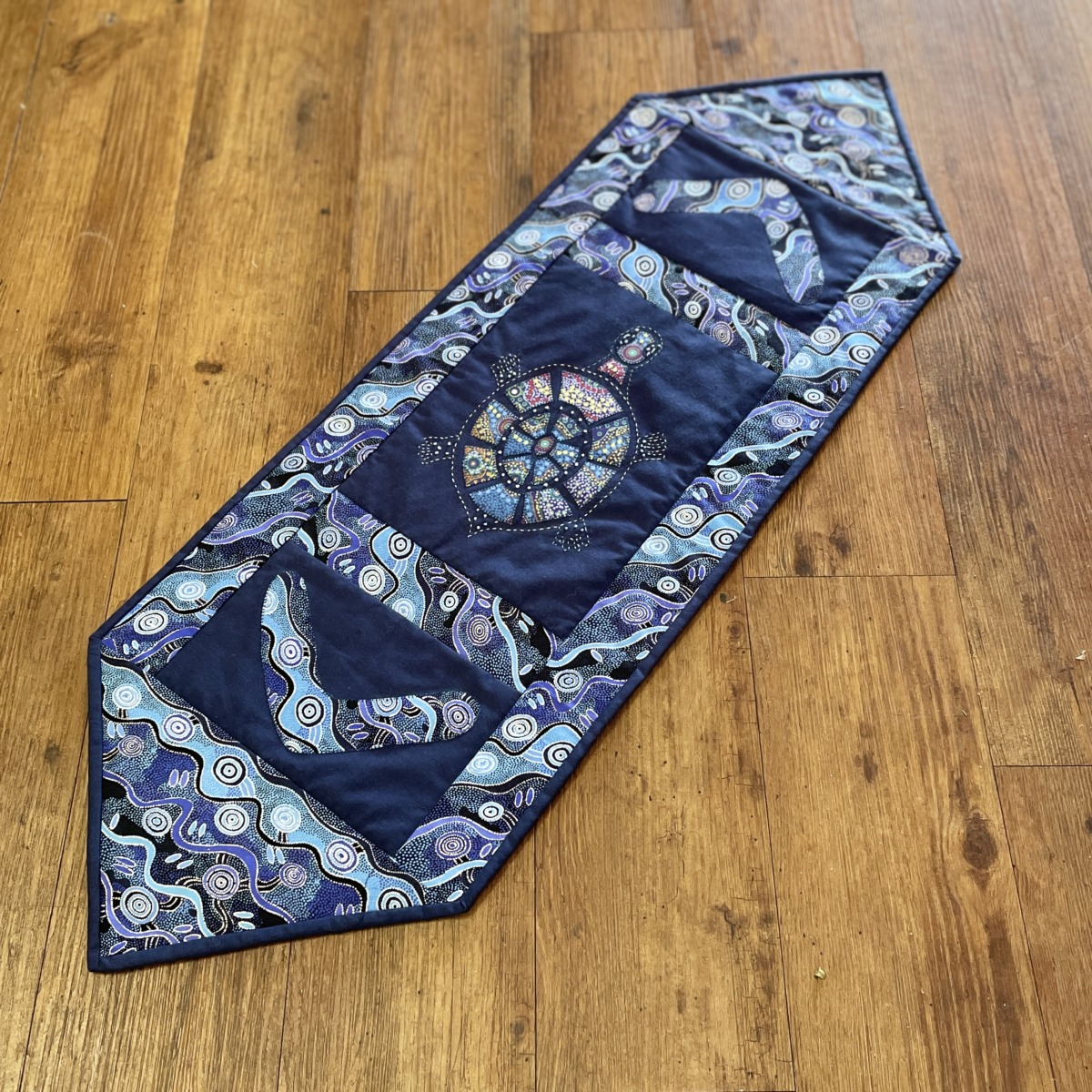 "INDIGENOUS WITH TURTLE" ~ Hand Made Table Runner by Kath Kingston - Image 2