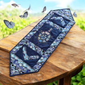 "INDIGENOUS WITH TURTLE" ~ Hand Made Table Runner by Kath Kingston