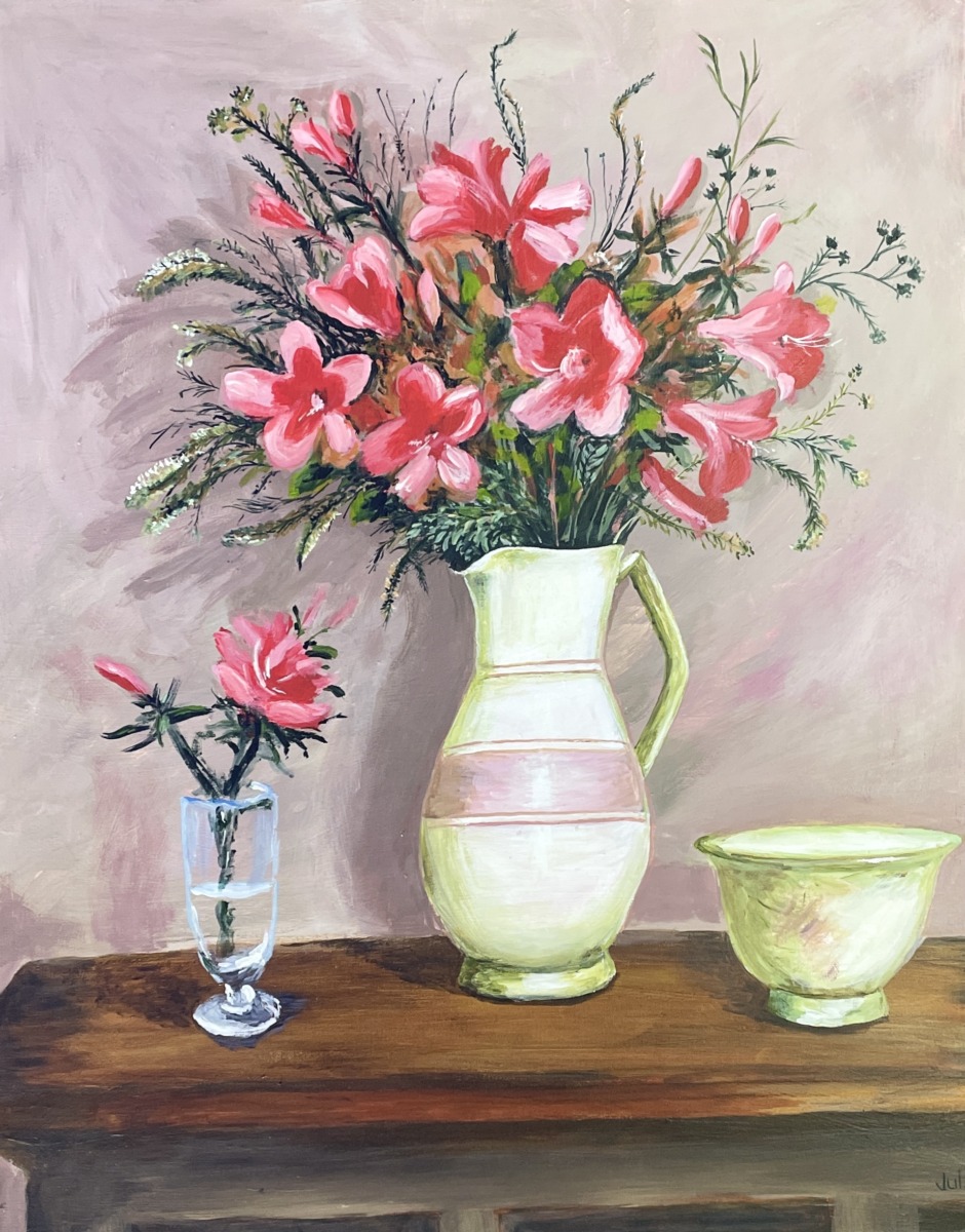"WHITE JUG" ~ Original Acrylic Painting by Julie Buckworth - Image 5