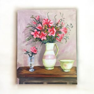 "WHITE JUG" ~ Original Acrylic Painting by Julie Buckworth