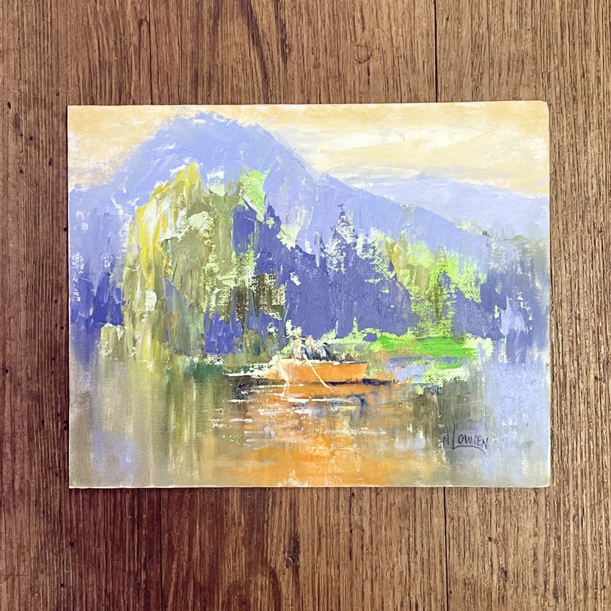 "CANOE" ~ Original Oil Painting by Noela Lowien - Image 5
