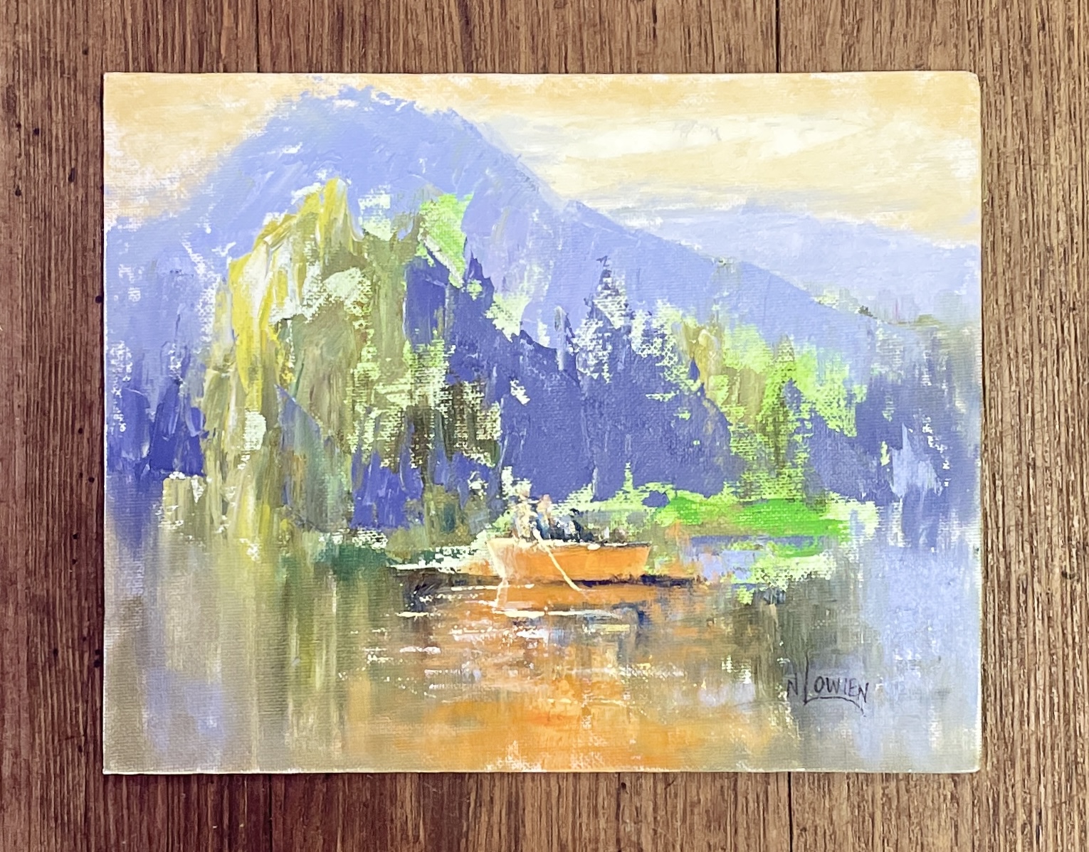 "CANOE" ~ Original Oil Painting by Noela Lowien - Image 4
