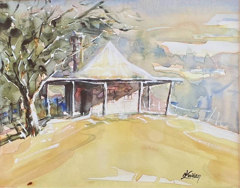 "HUT ON THE HILL" ~ Original Watercolour Painting by Noela Lowien - Image 6