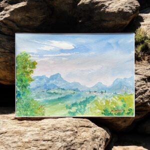 "SCENIC RIM NEAR BOONAH QLD" ~ Original Watercolour Painting by Allan English