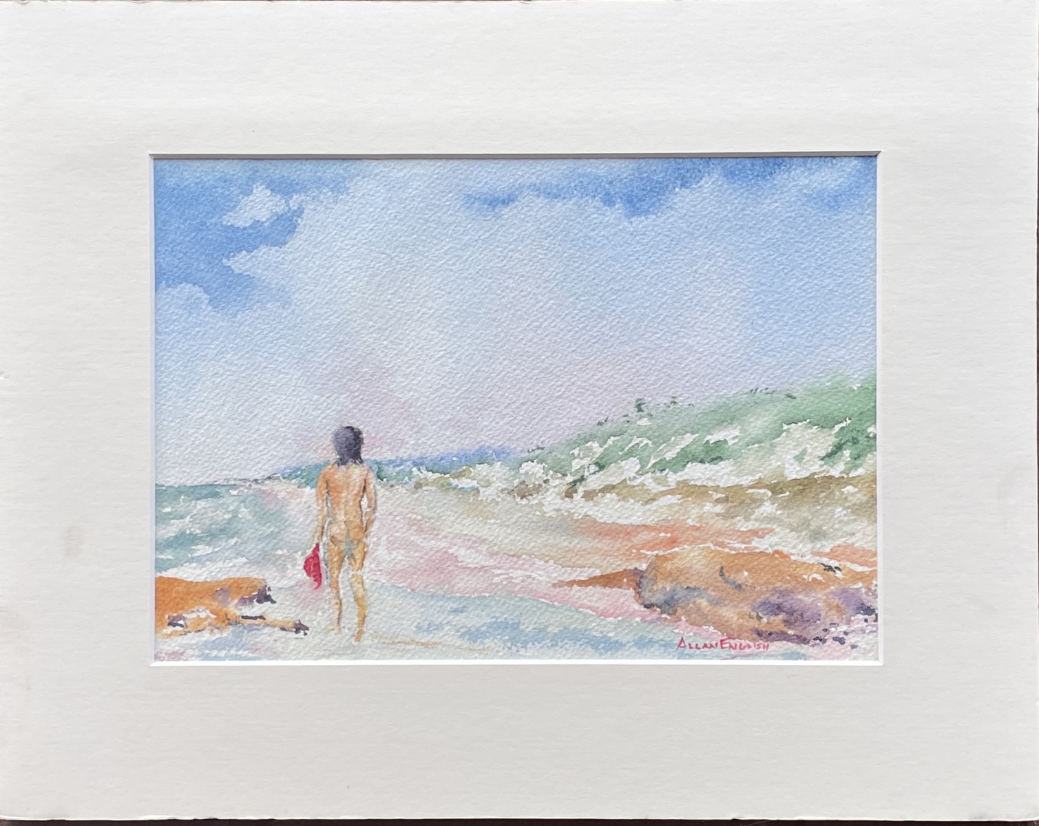 "PERFECT DAY - ANGOURIE" ~ Original Watercolour Painting by Allan English - Image 4