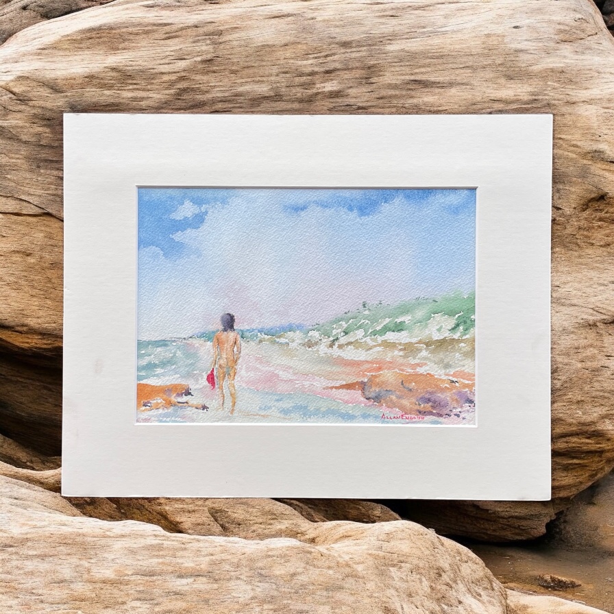"PERFECT DAY - ANGOURIE" ~ Original Watercolour Painting by Allan English - Image 2