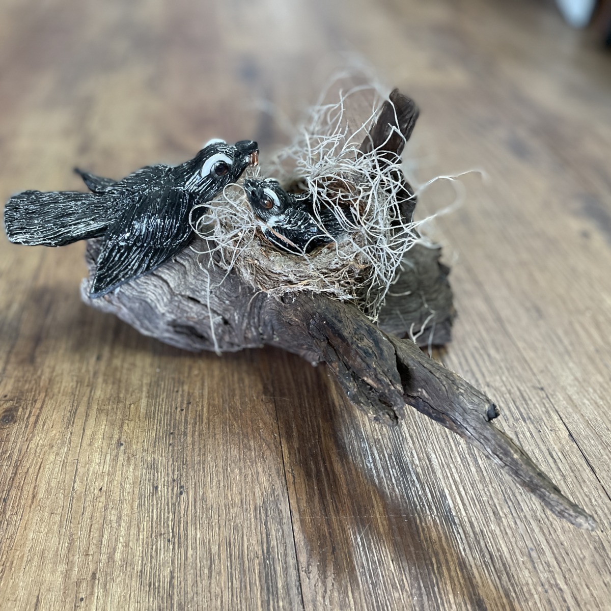 "WILLY WAGTAIL ON NEST" ~ Handmade Pottery by Jenny Shergold - Image 6