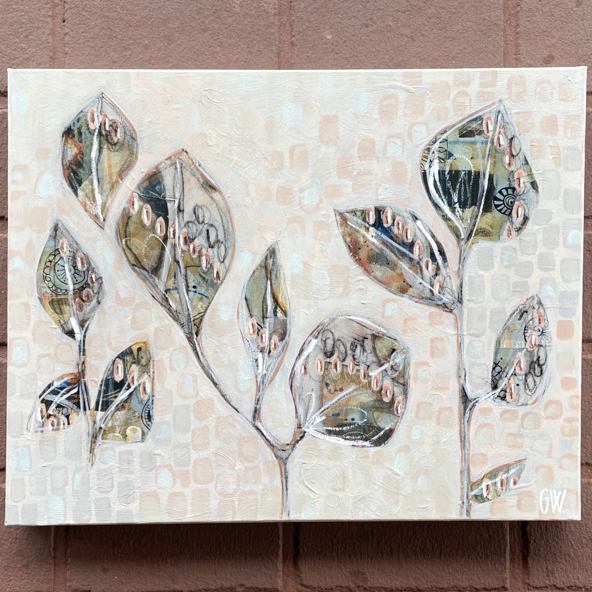 "FOREST FRAGMENTS #1" ~ Original Mixed Media Painting by Gaye Wright - Image 4