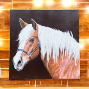 "THE BEAUTY OF A HAFLINGER" ~ Original Acrylic Painting by Anne Dighton
