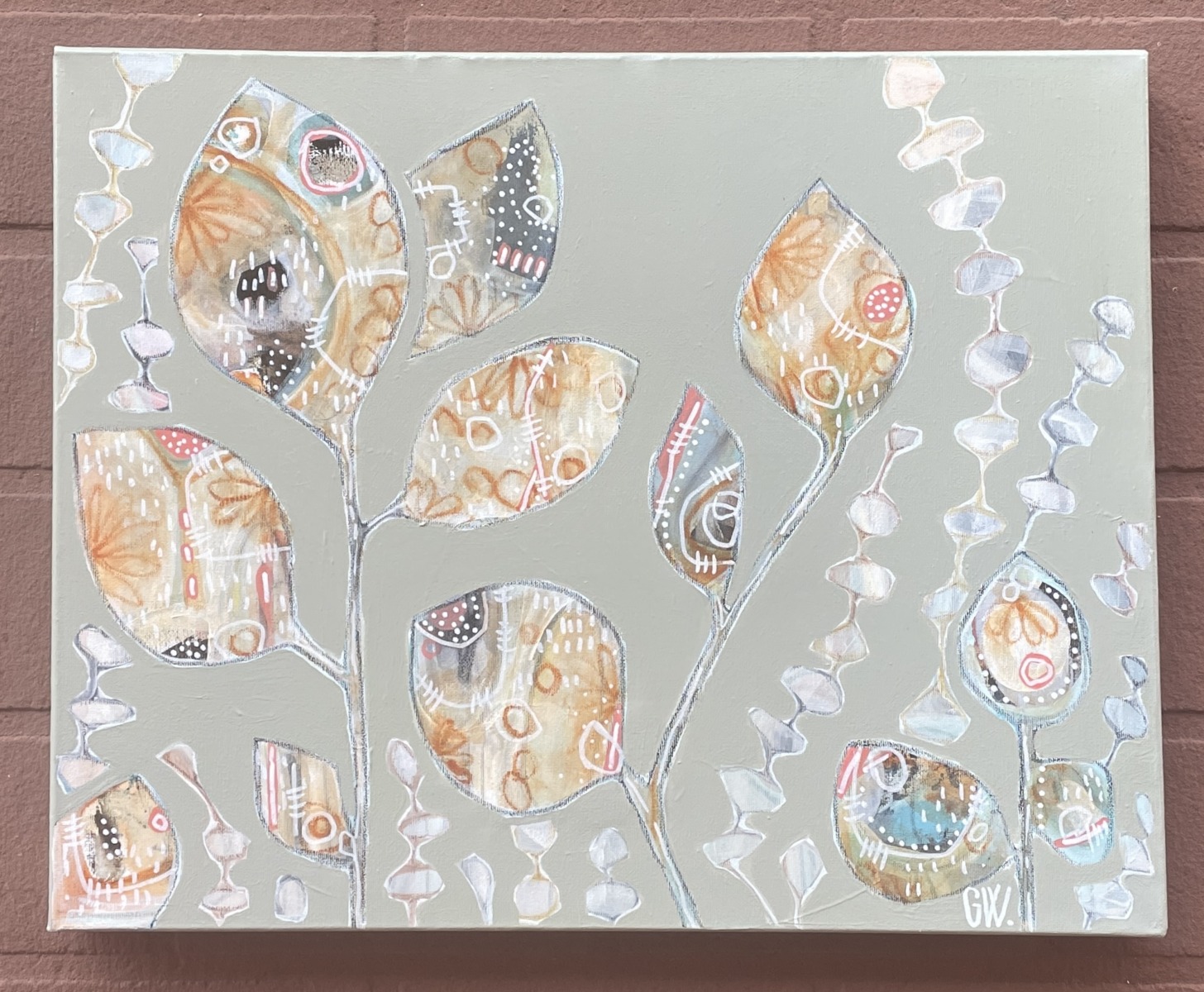 "FOREST FRAGMENTS #2" ~ Original Mixed Media Painting by Gaye Wright - Image 4