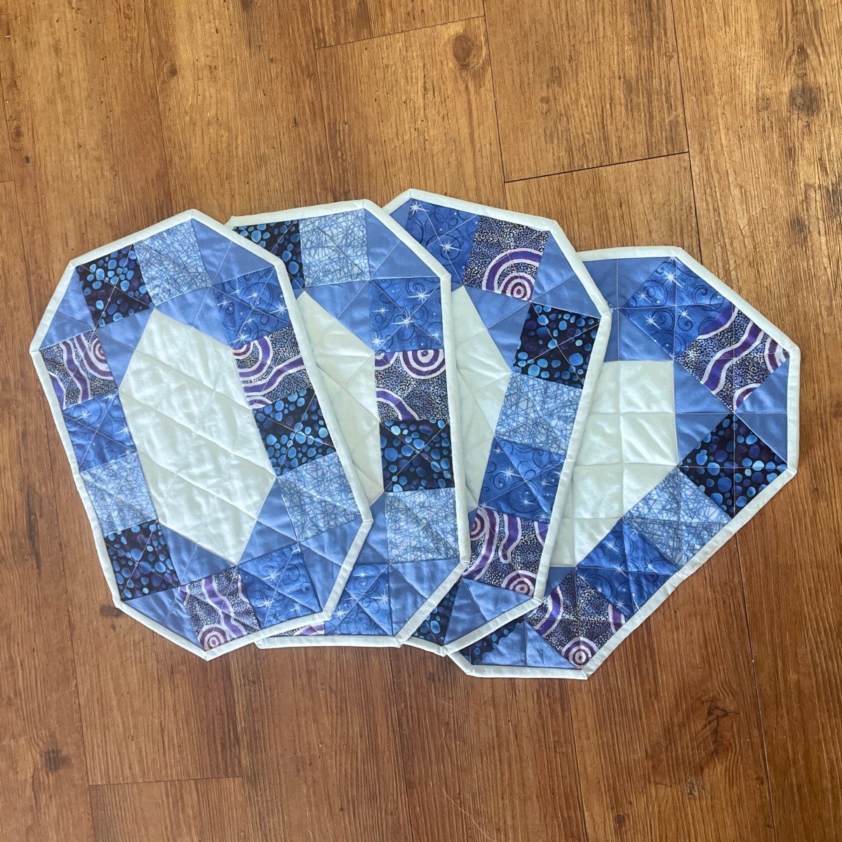 "TABLE RUNNER & PLACEMAT SET" ~ Blue with Indigenous by Kath Kingston - Image 7