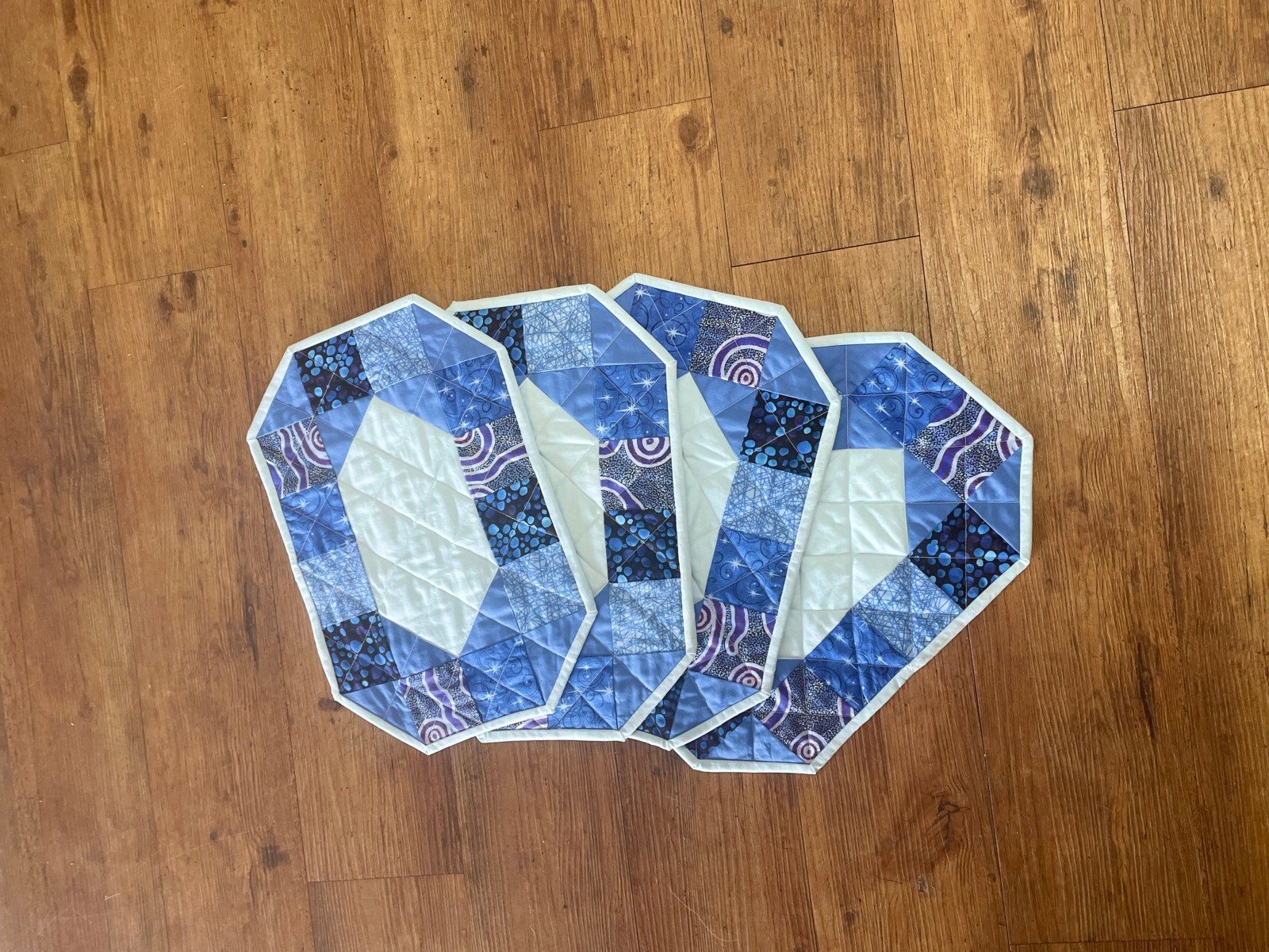 "TABLE RUNNER & PLACEMAT SET" ~ Blue with Indigenous by Kath Kingston - Image 6