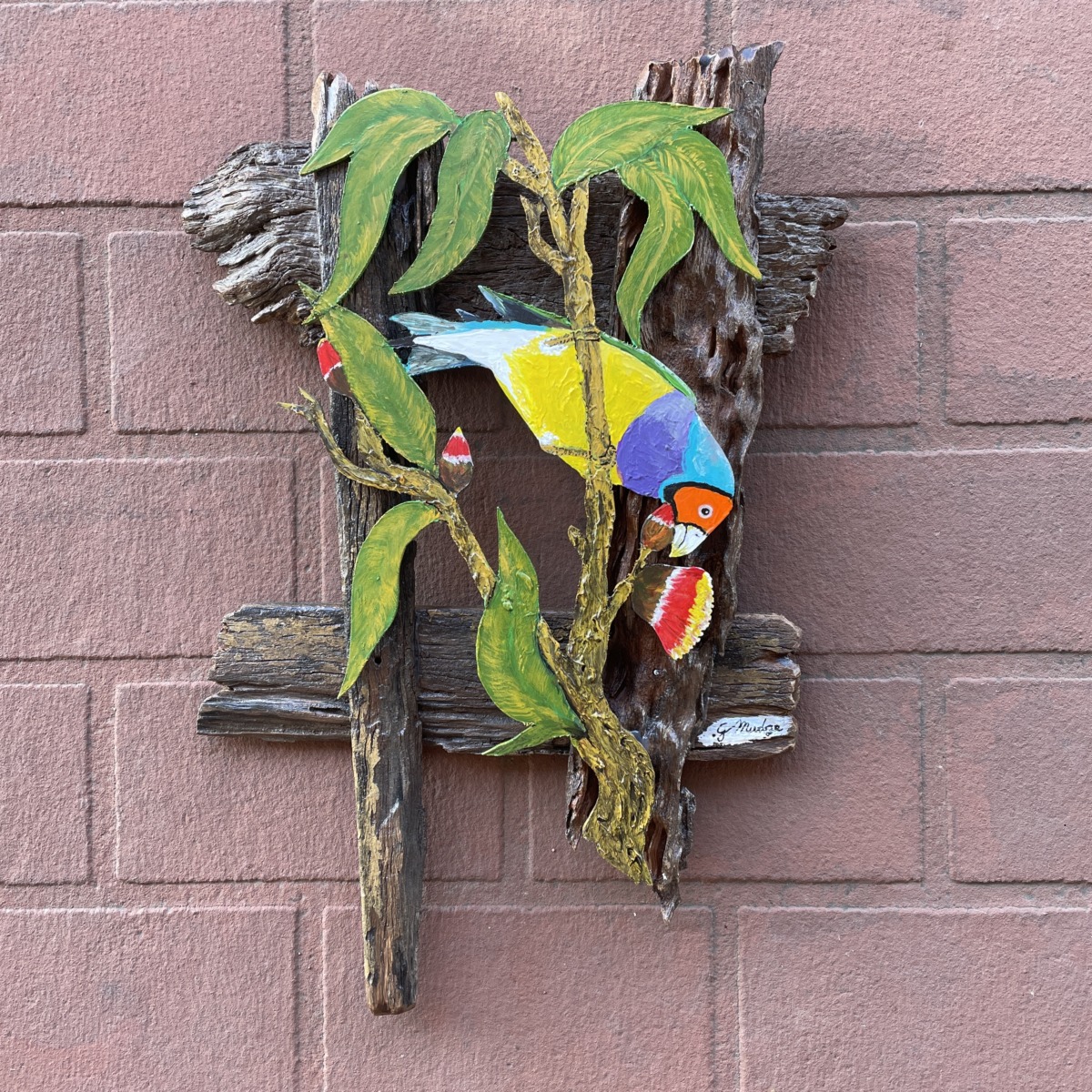 "GOULDIAN FINCH" ~ Original Acrylic Painting by Garry Mudge - Image 5