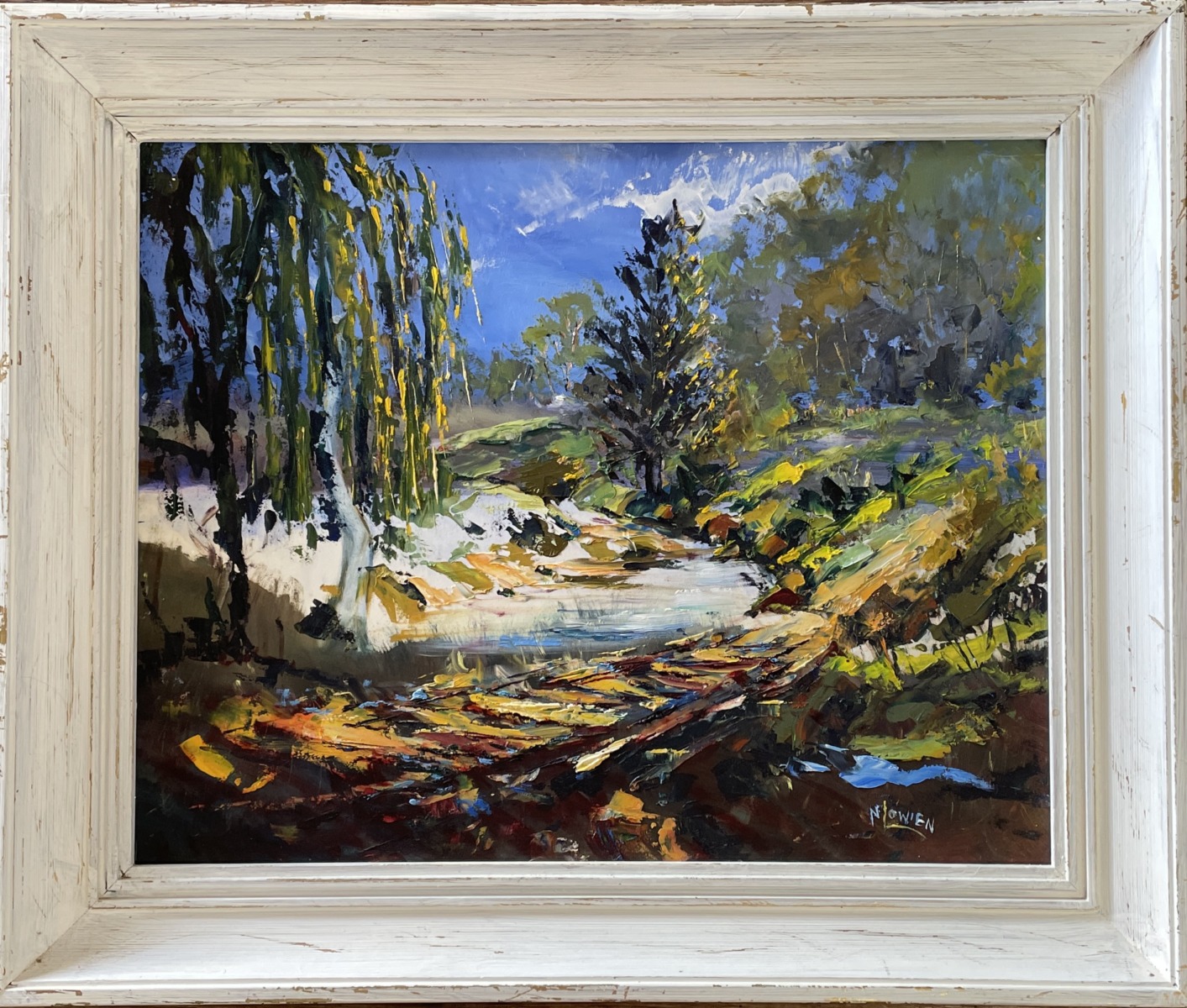 "SANDY CROSSING" ~ Original Oil Painting by Noela Lowien - Image 5