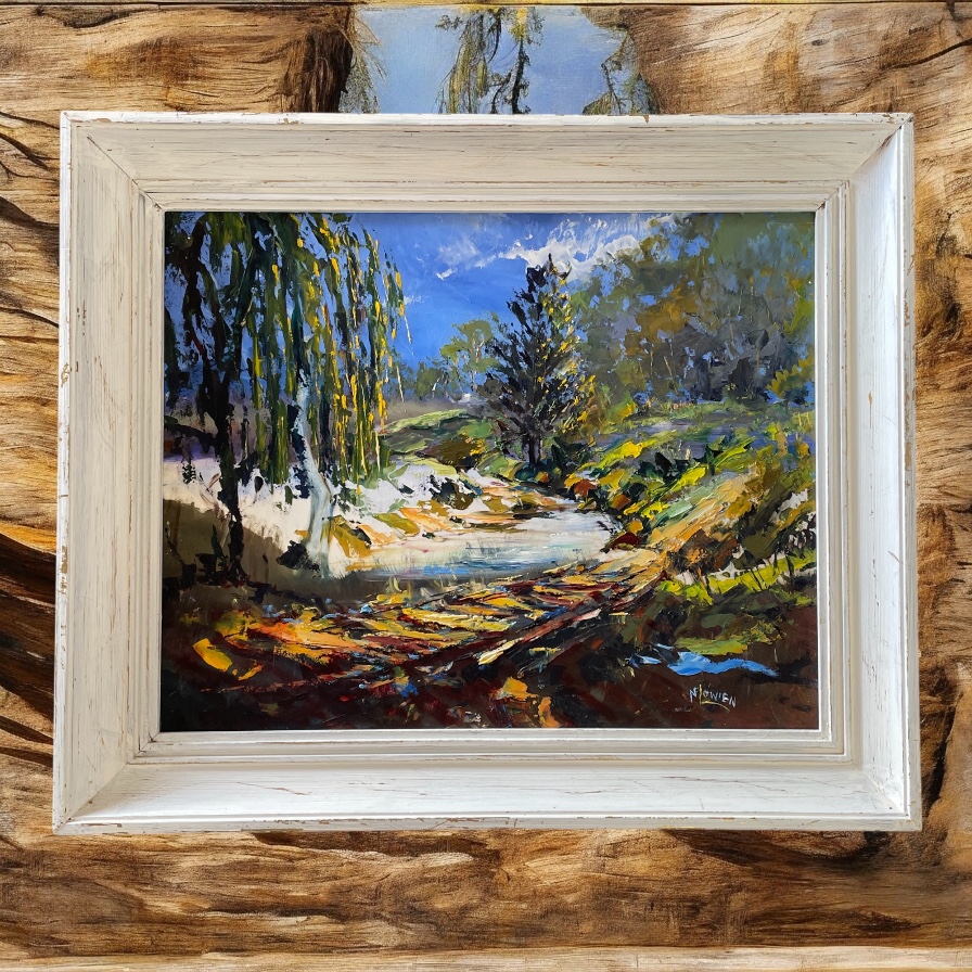 "SANDY CROSSING" ~ Original Oil Painting by Noela Lowien - Image 3