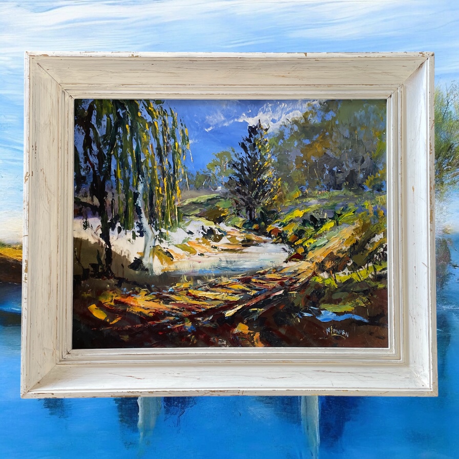 "SANDY CROSSING" ~ Original Oil Painting by Noela Lowien - Image 2
