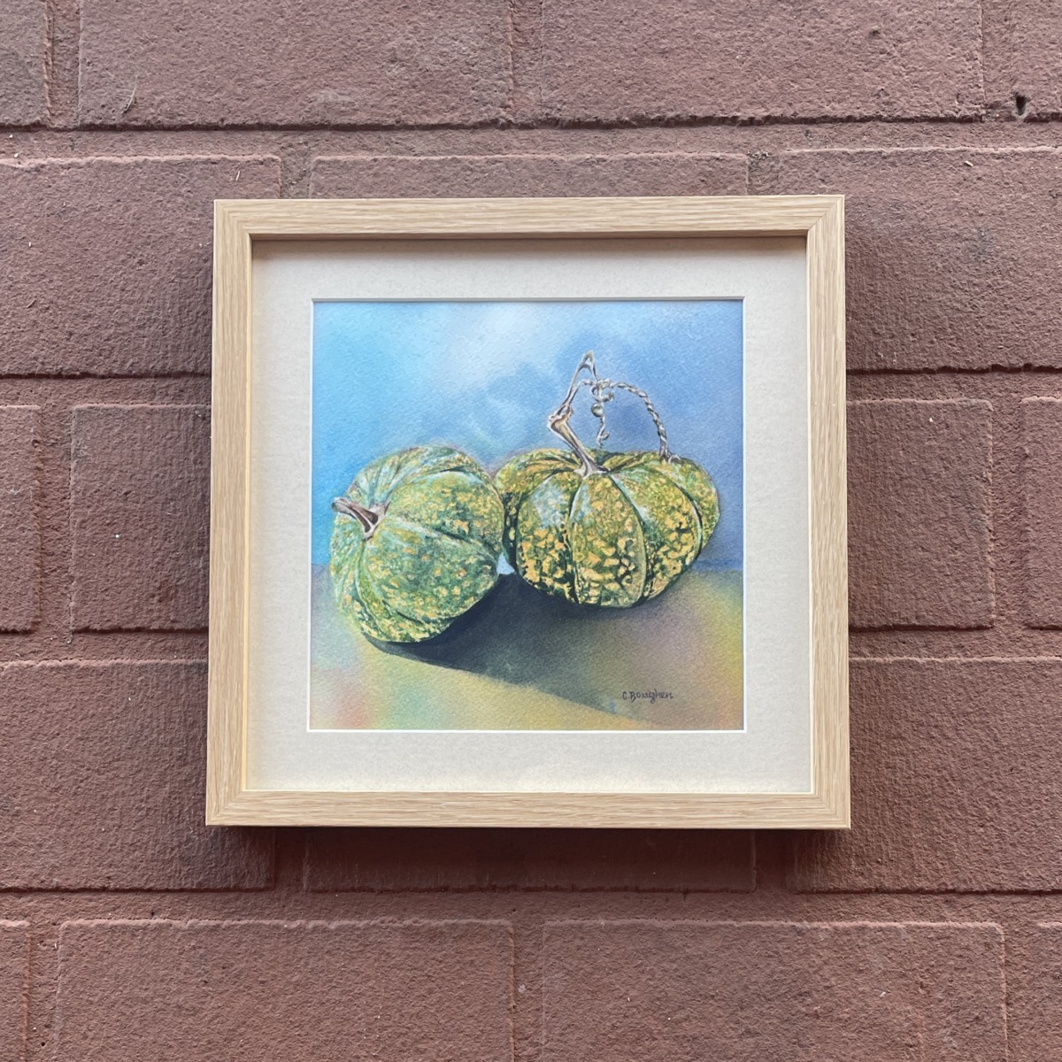 "PUMPKINS" ~ Original Watercolour Painting by Chris Boughen - Image 7