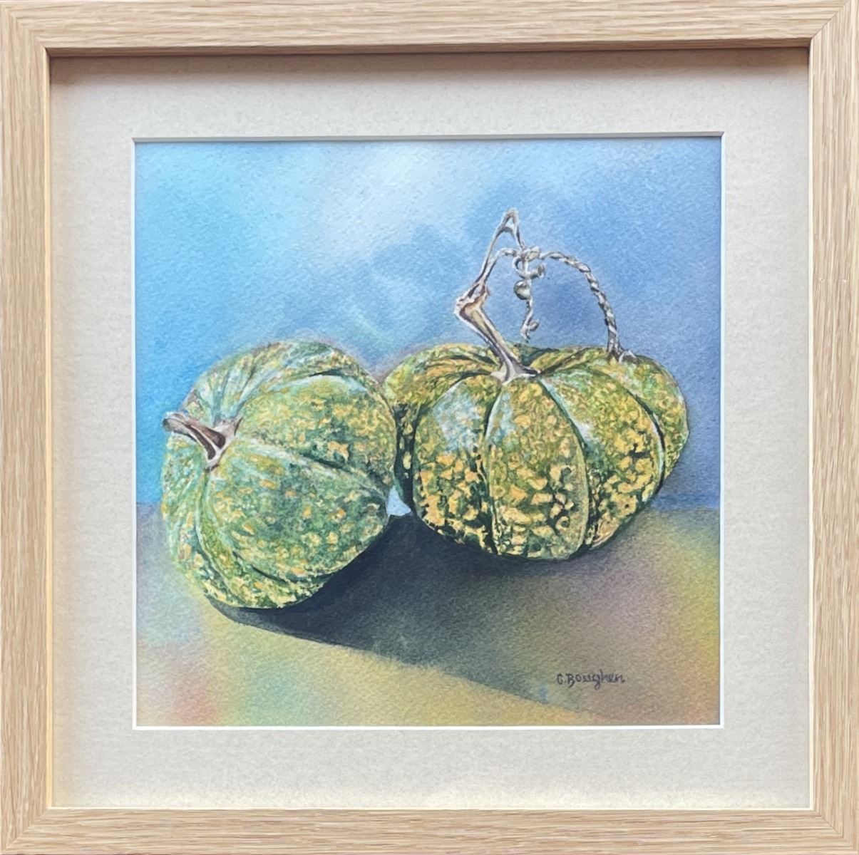 "PUMPKINS" ~ Original Watercolour Painting by Chris Boughen - Image 6