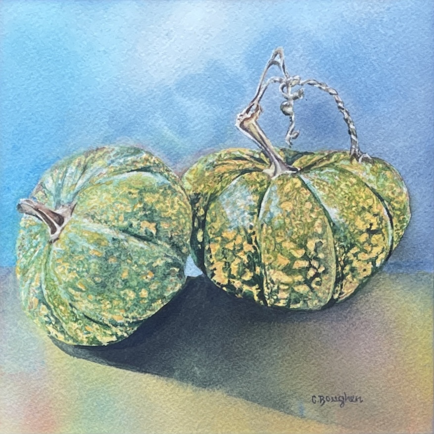 "PUMPKINS" ~ Original Watercolour Painting by Chris Boughen - Image 5