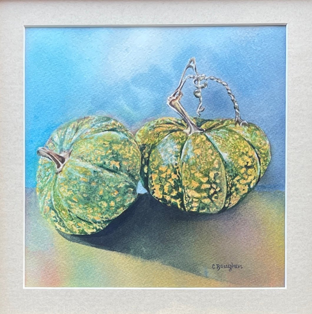 "PUMPKINS" ~ Original Watercolour Painting by Chris Boughen - Image 4