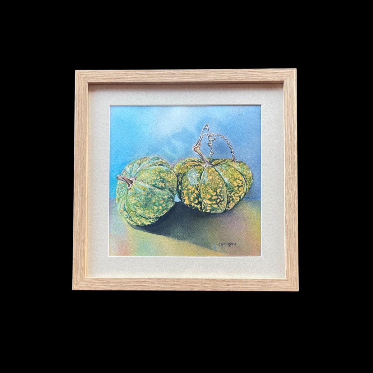 "PUMPKINS" ~ Original Watercolour Painting by Chris Boughen - Image 2