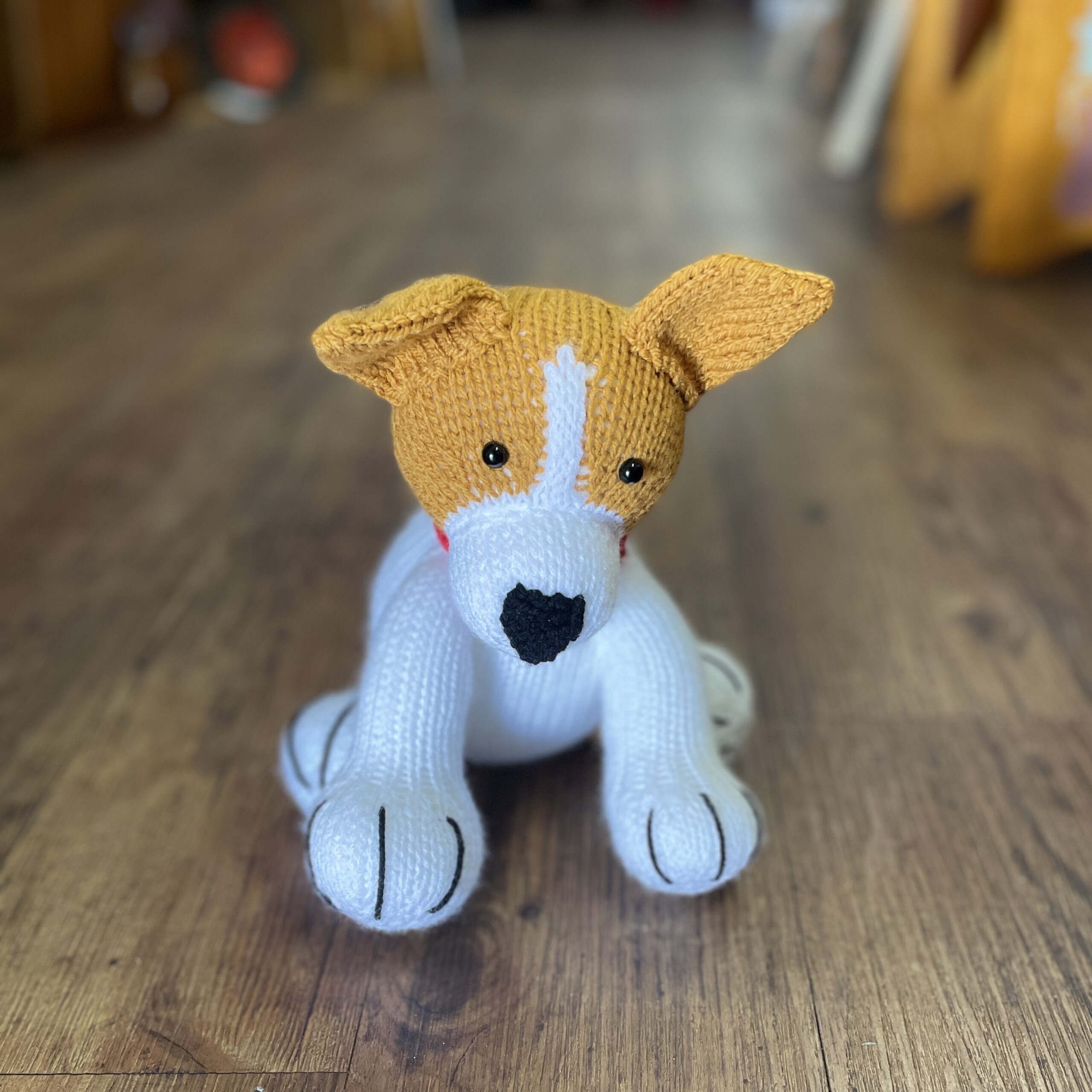 "TAN HEELER" ~ Hand Knitted Soft Toy by Lee Stewart - Image 2