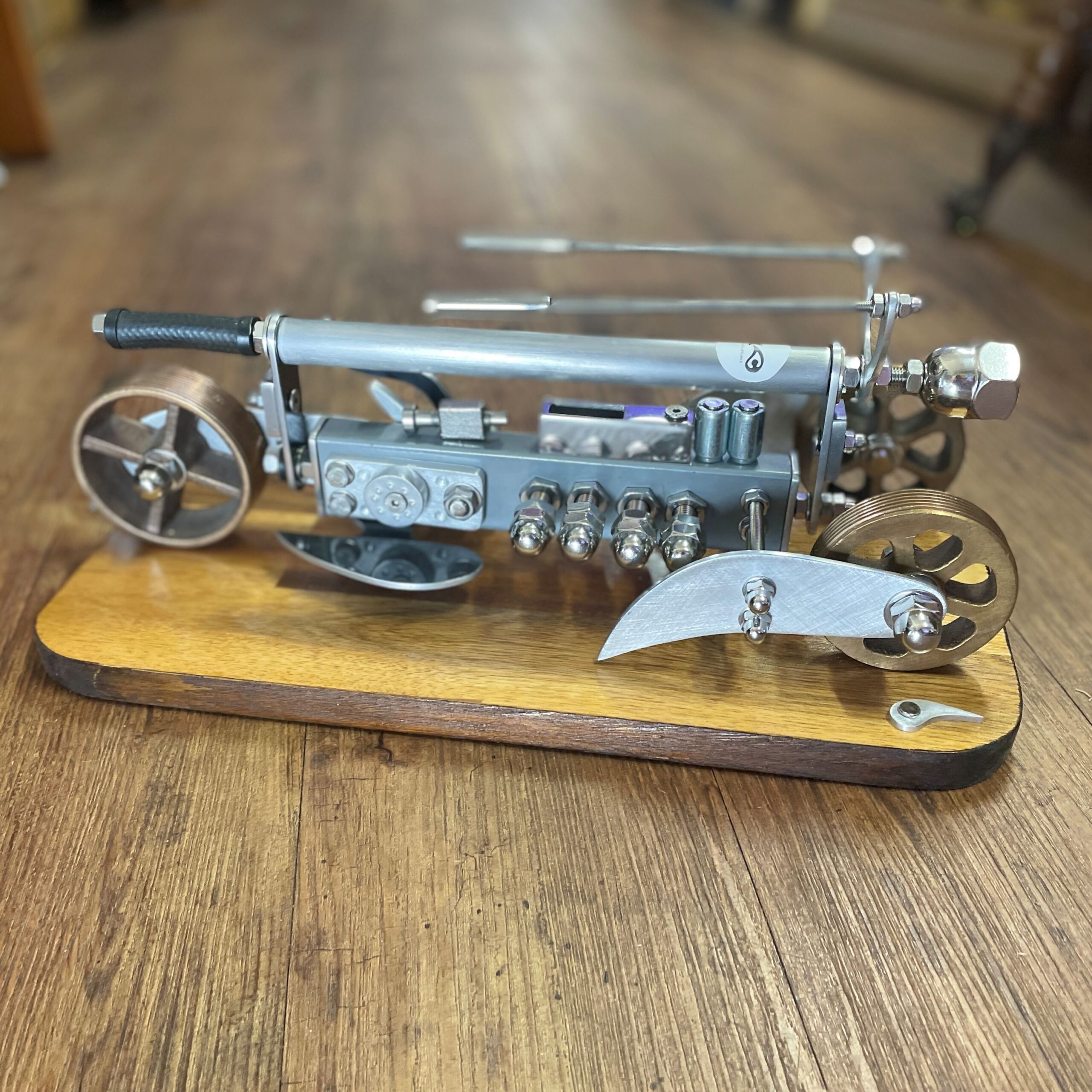 "CUSTOM CYCLE CAR" Metal & Timber Sculpture by Clayton James - Image 5