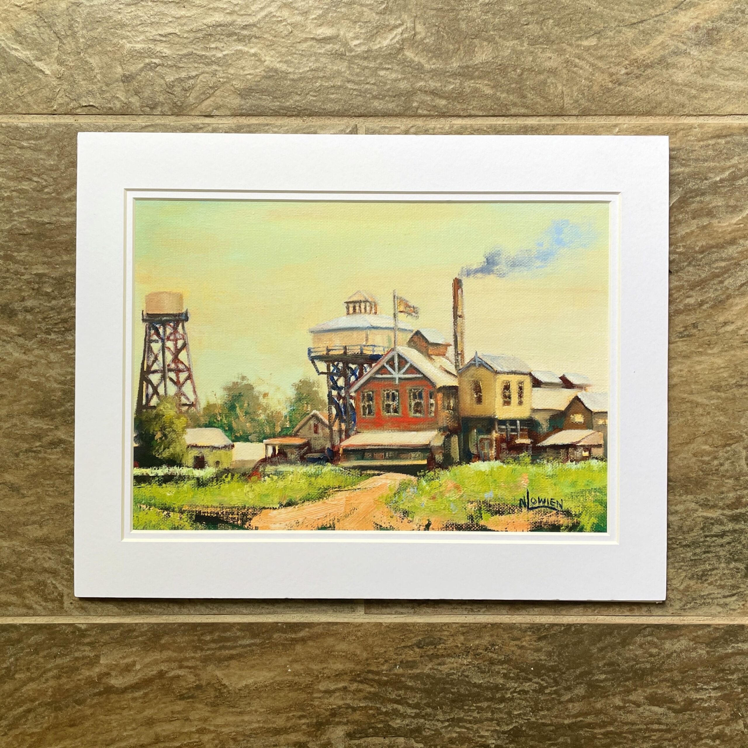 "FACTORY DAYS" ~ Original Oil Painting by Noela Lowien - Image 2